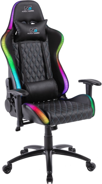 Nordic Gaming Blaster (RGB) er en god gamer stol med lys til under 1.500 kr.